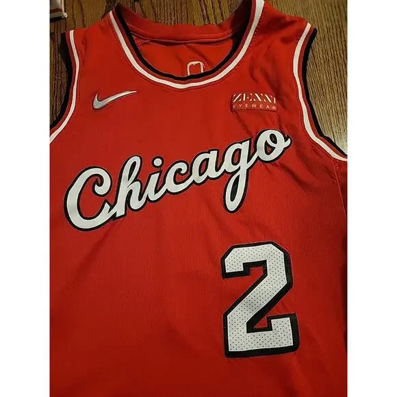 Lonzo Ball Chicago Bulls Jersey Basketball Mens Size Large 48 Adult - Picture 3 of 9